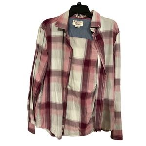 Penguin by Munsignwear Slim Fit Plaid Shirt Size Large